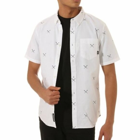 Boy's Harry Potter x VANS Size Medium Houser Button Down Shirt Short Sleeve - Picture 1 of 8